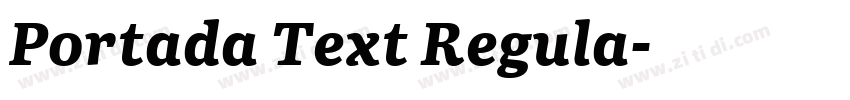 Portada Text Regula字体转换